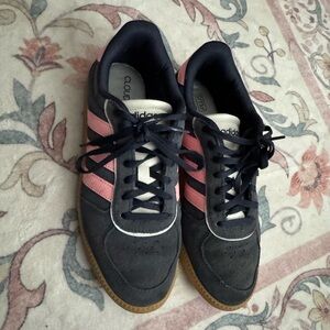 Adidas Black and Pink Cloudfoam Sneakers